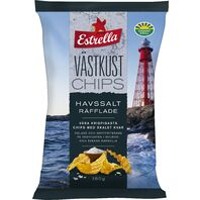 Västkustchips Havssalt Räfflade - My Swedish candy